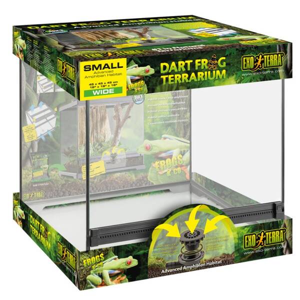 Exo Terra Dart Frog Terrarium / Amphibian 45x45x45 cm